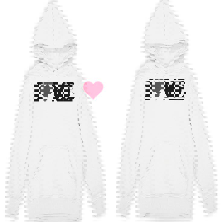 レッドハートデザイン I Love Me パーカー