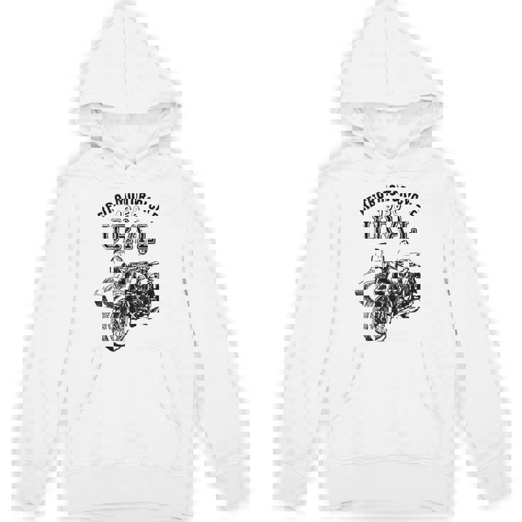 レトロモーターサイクルウラルtシャツ-ヴィンテージサイドカーモーターバイク パーカー