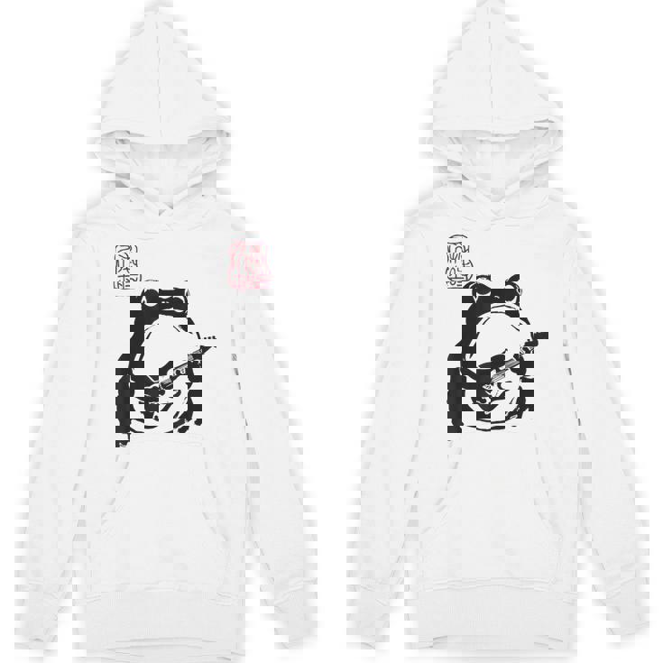 不機嫌そうなカエル 面白い ギター ロックミュージック アニメ 日本語 パーカー