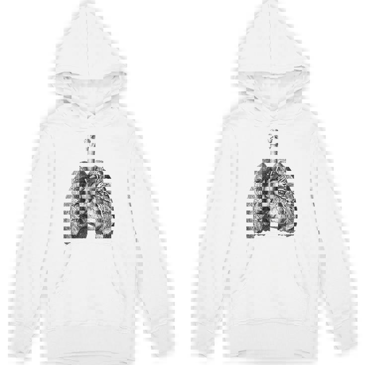 人間の心臓の肺 ビンテージ医療解剖学 解剖学的肺 パーカー