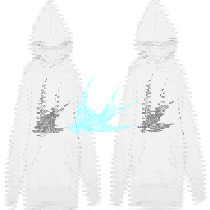 古びたツバメの青い鳥 シルエット 鳥 鳥 イラスト パーカー