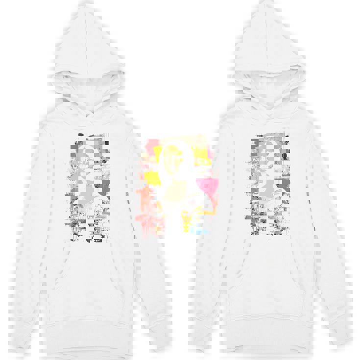 抽象グラフィティ モナリザ バックプリント パーカー