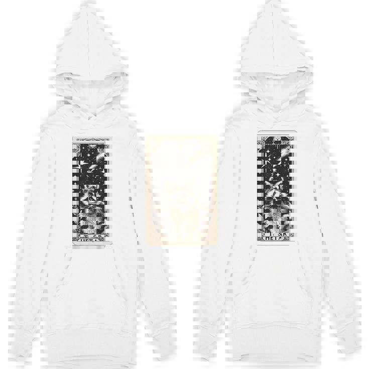 星のタロットカード アライグマ 占星術 神秘的なアライグマ パーカー