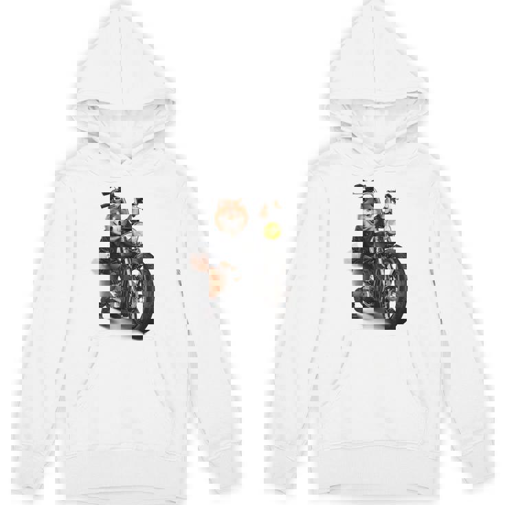 柴犬 いばけん 犬 バイク バイカー 長袖tシャツ パーカー