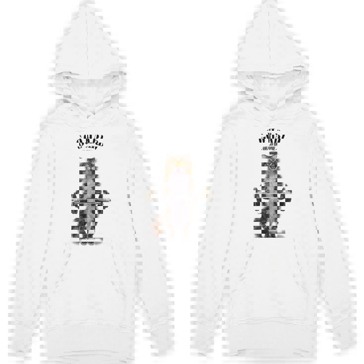 筋トレ ジム やる気がないなら家に帰れ トラ猫 ねこ パーカー