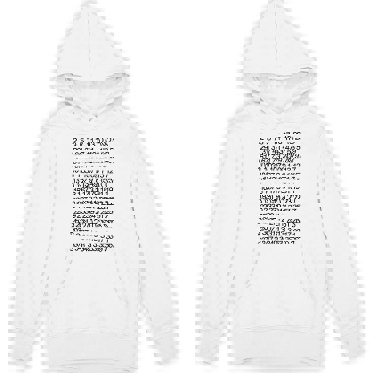 素数 数学 数式 公式 元素記号 化学式 物理 虚数 周期表 円周率 メンズ キッズ 子供 白 プリントosu パーカー