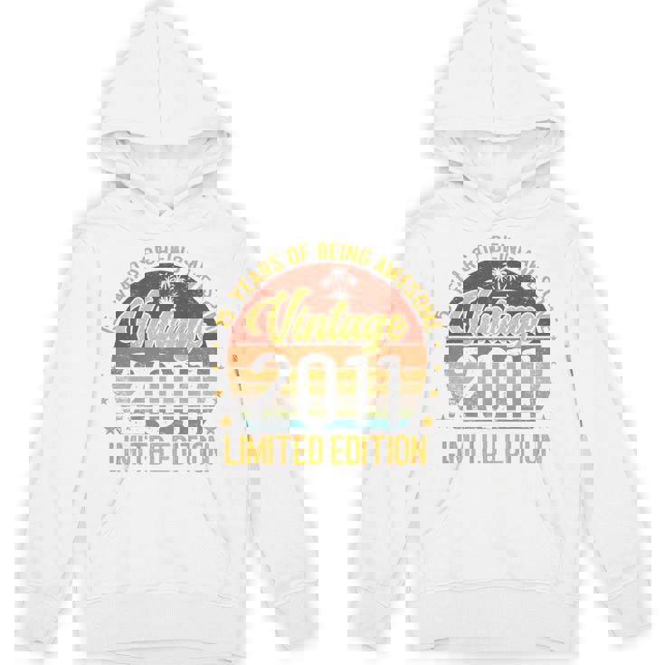 裏面 ヴィンテージ 15 誕生日 デコレーション メンズ 15歳 2011 15歳 パーカー