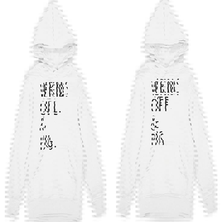 週末コーヒーパグ犬 パーカー