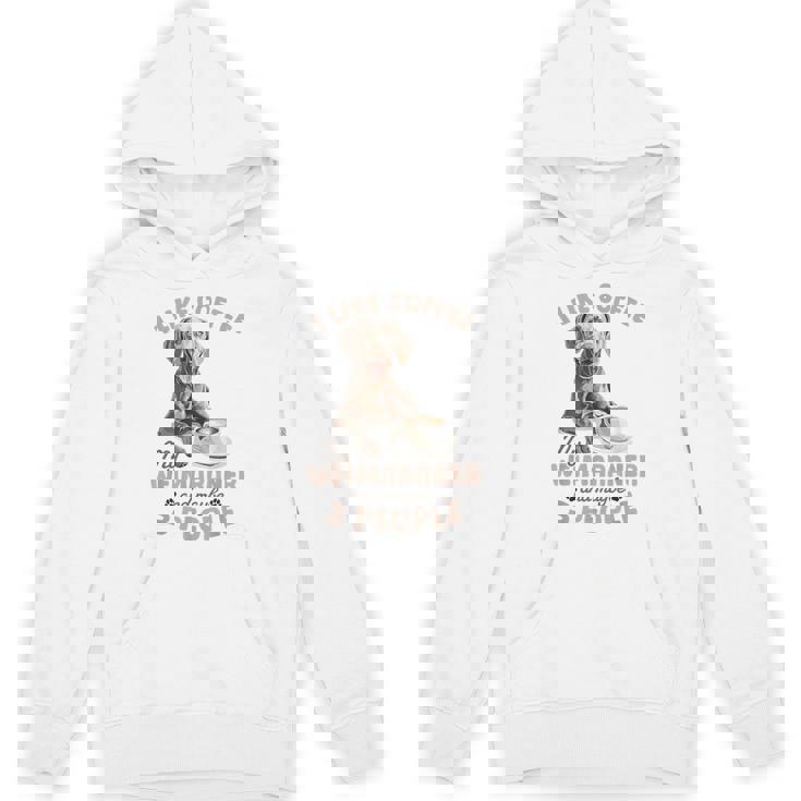 面白いワイマラナー犬私はコーヒーが好き、ワイマラナーと多分。 パーカー