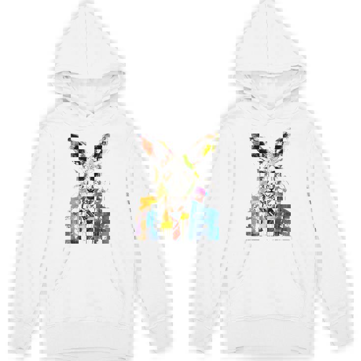 鮮やかなカンガルー、ネクタイ付き。 パーカー