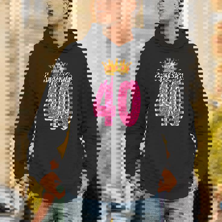 40歳 ハッピーバースデー キュート 40歳 誕生日 マッチング パーカー