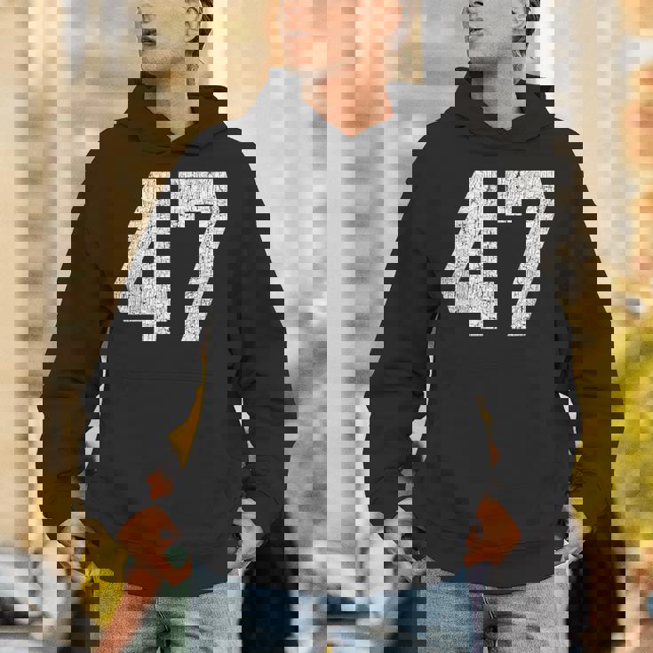 47 ジャージユニフォーム バーシティ スポーツ番号 47歳の誕生日 パーカー