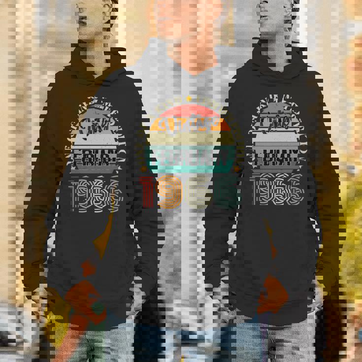 58歳 ヴィンテージ 1966年2月 58歳の誕生日 レトロ 長袖tシャツ パーカー