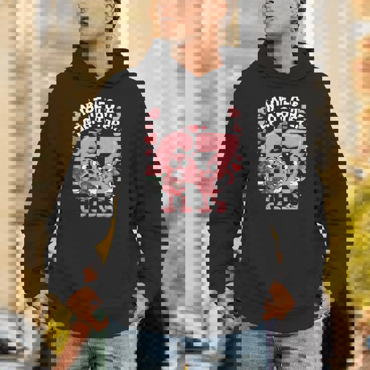 67 Six Seven Meme Gen Alpha Valentines Day Coquette Bow Unisex Hoodie