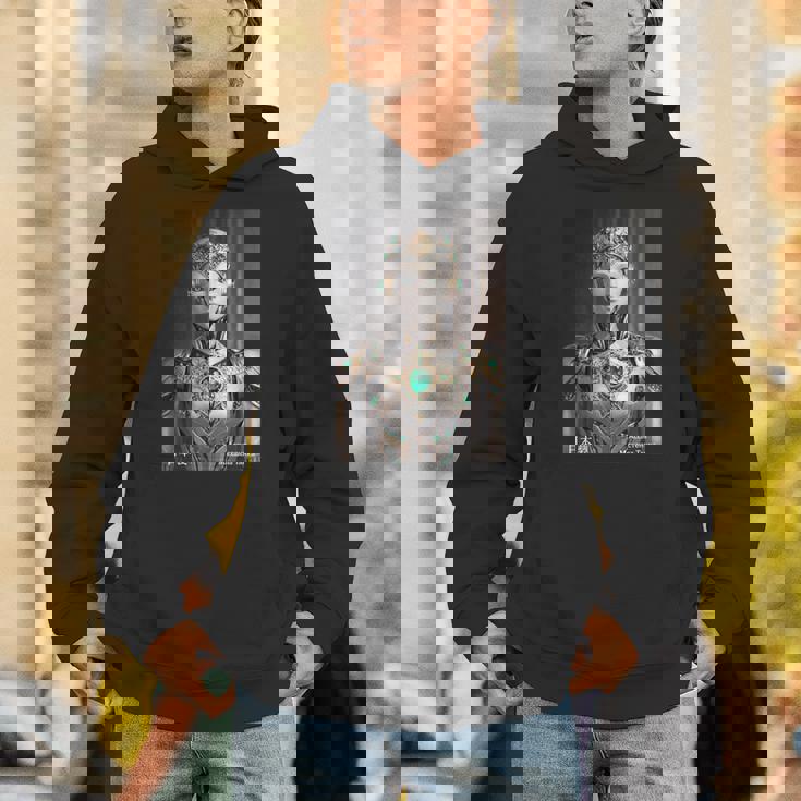 Aei And Eai 磁器 セミ脆弱ヒューマノイド マガタマai。 長袖tシャツ パーカー