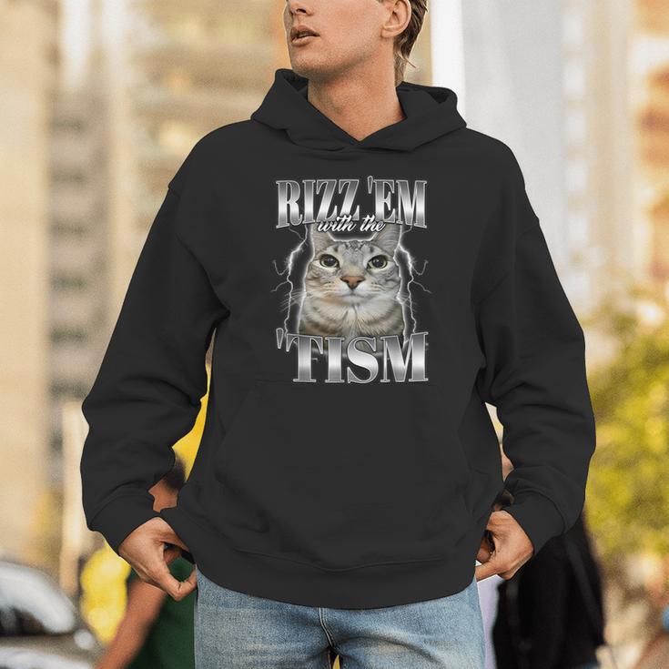 Autism Rizz Em With The Tism Meme Autistic Silly Cat Hoodie - Monsterry AU