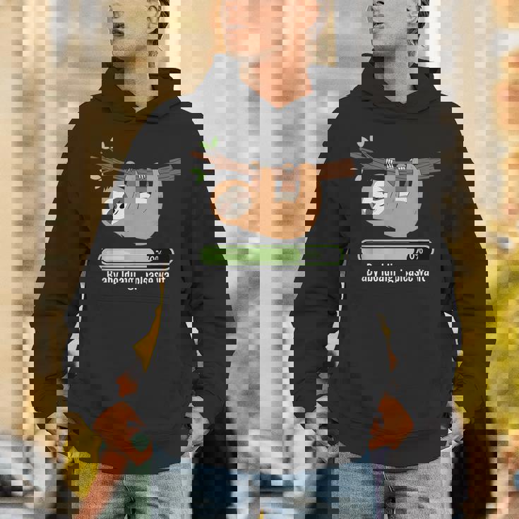 Baby Loading Please Wait ナマケモノのユーモア パーカー