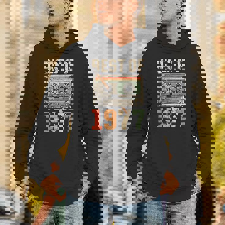 Best Of 1977 オールド・カセット 49歳の誕生日 レトロ パーカー