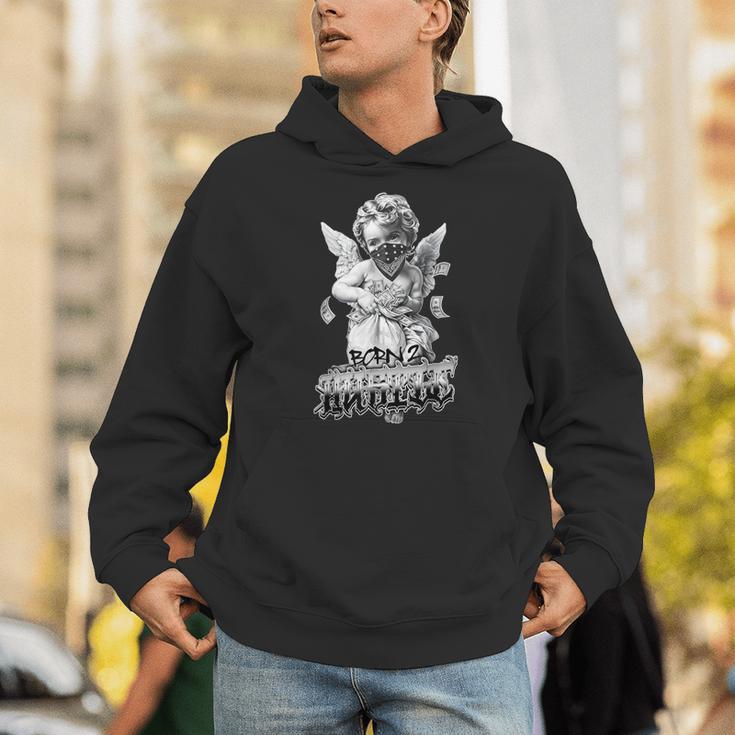 Born To Hustle タトゥーアート チカーノ・ギャングスター・エンジェル・パヤソ パーカー