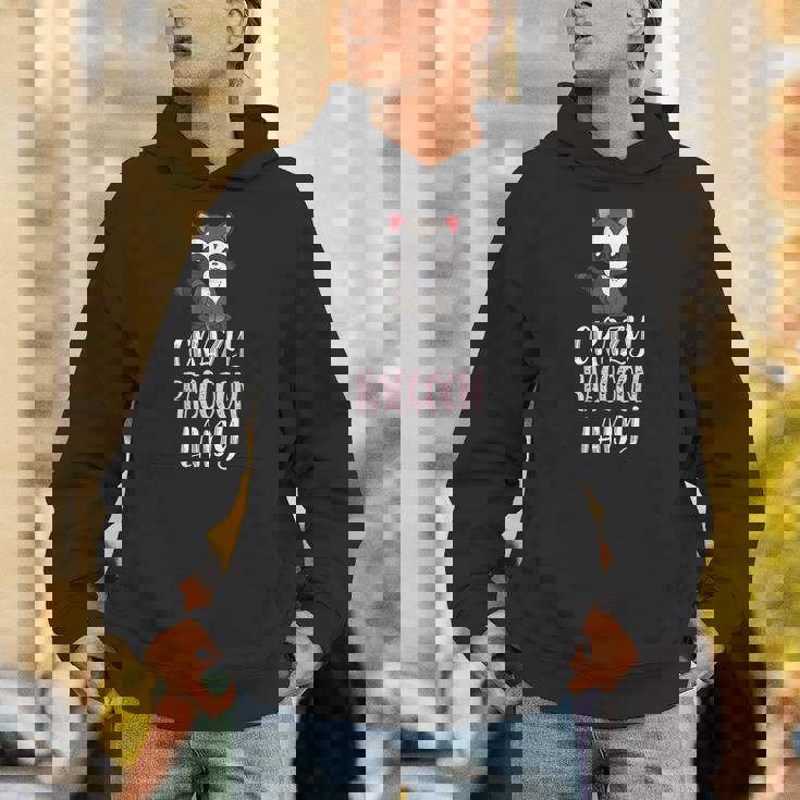 Crazy Raccoon Lady Raccoon Lovers パーカー