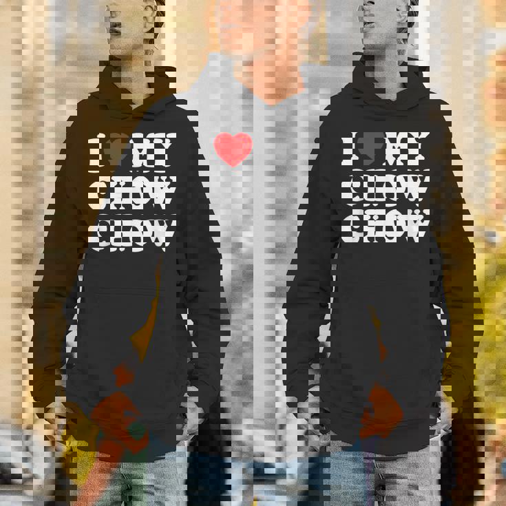 Dog I Love My Chow Chow Chow パーカー