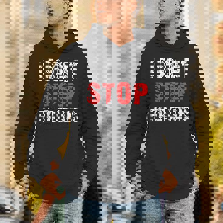 I Don'ttop For Cops ランニング用 パーカー