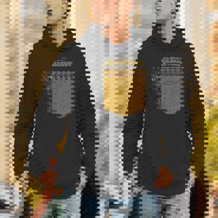 Dreamworks Dragons Toothless Leather Faux Pocket パーカー