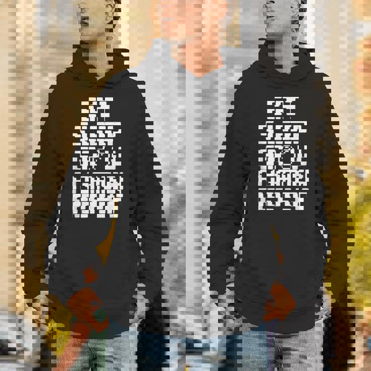 Eatleep Grow A Garden Repeat 面白い ガーデニング ゲーム パーカー