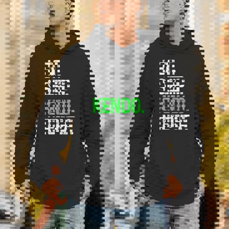 Eatleep Kendo Repeat 面白い格闘技コンバット パーカー