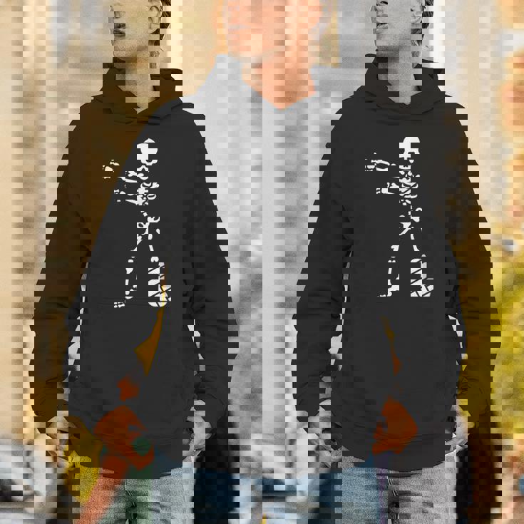 Floss Dance Flossing ダンス 足の骨折 石膏ギプス スケルトン ハロウィーン パーカー