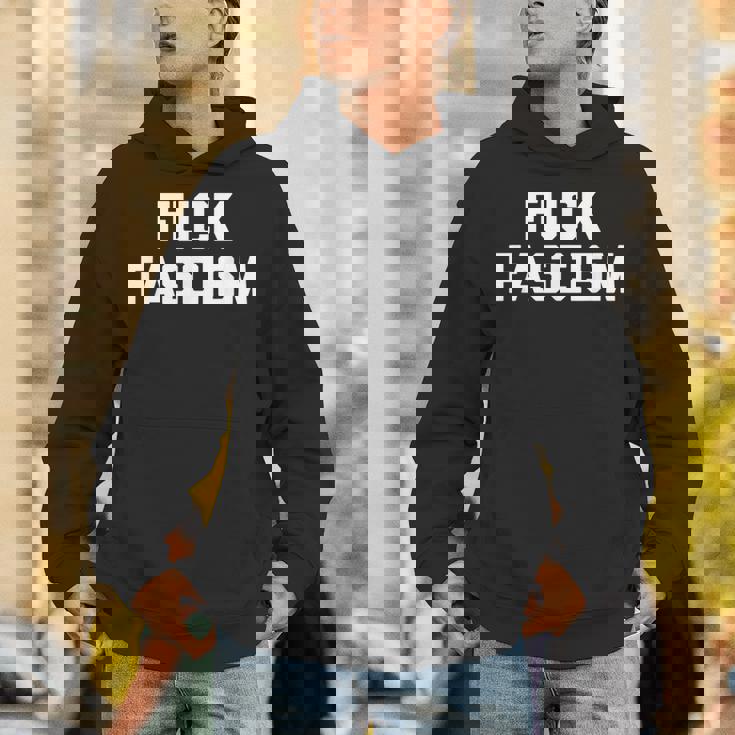 Fuck Fascism 面白い 言って クール ノベルティ 政治 パーカー