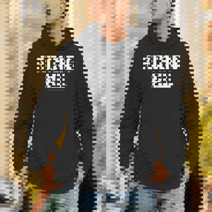 Fucking Hell 面白いことわざ 皮肉なかわいいクールなノベルティ パーカー