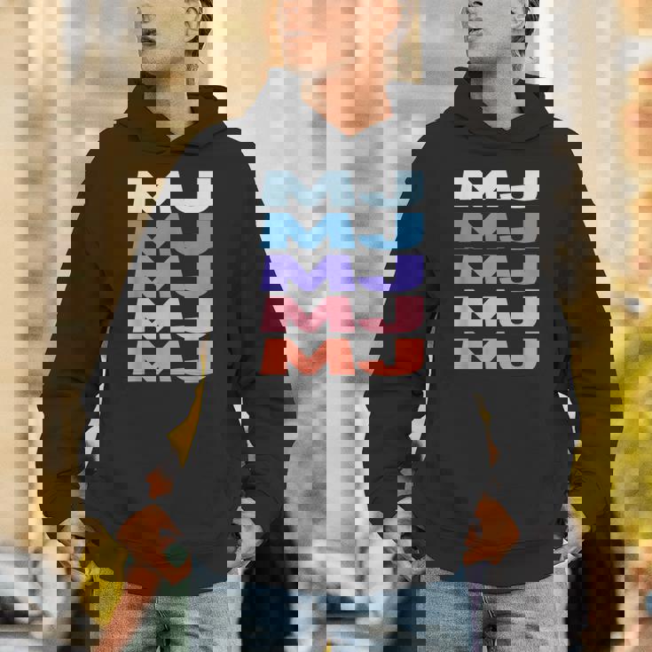 Modern Repeated Text Mj パーカー