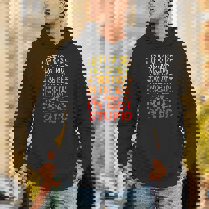 I Gottaee The Candy First I'm Not Bid Creepy Humor パーカー