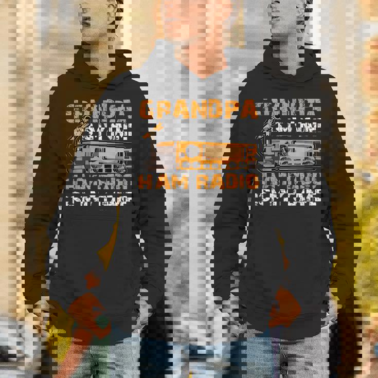 Grandpa Is My Name Ham Radio Is My Game Hamラジオ アマチュア無線 パーカー