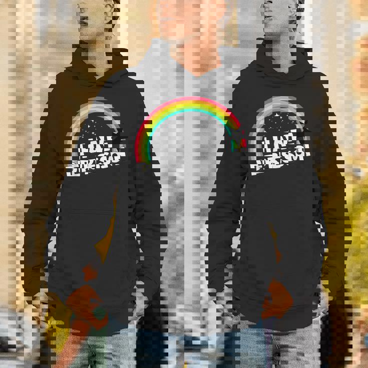 I Have Depression 面白いメンタルヘルスリマインダーギフト パーカー