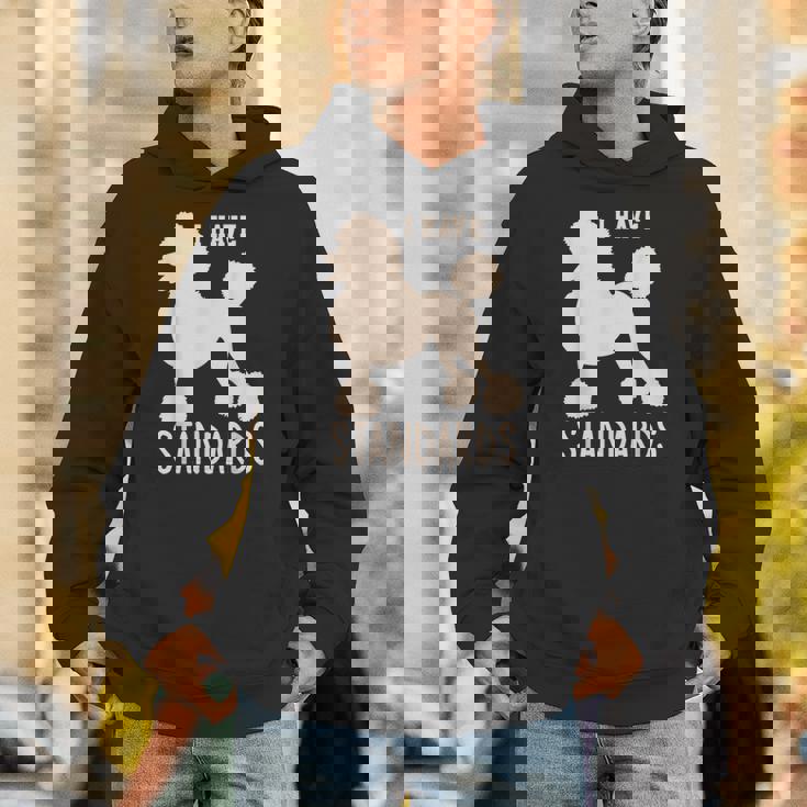 I Havetandards プードル キュート スタンダード プードル パーカー