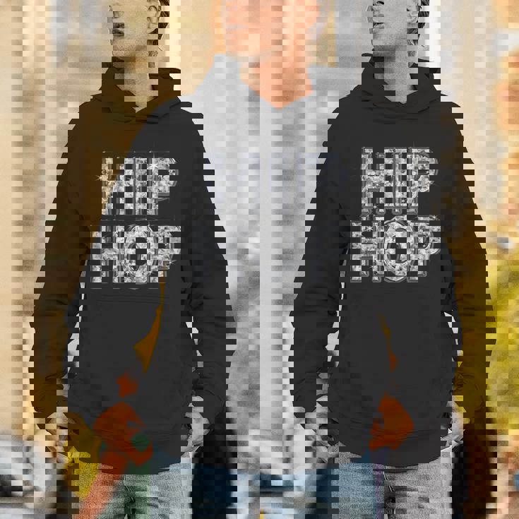 Hip Hop ヒップホップ（ダイヤモンド フォント）【Streetstarz ストリートスターズ】文字 かっこいい パーカー