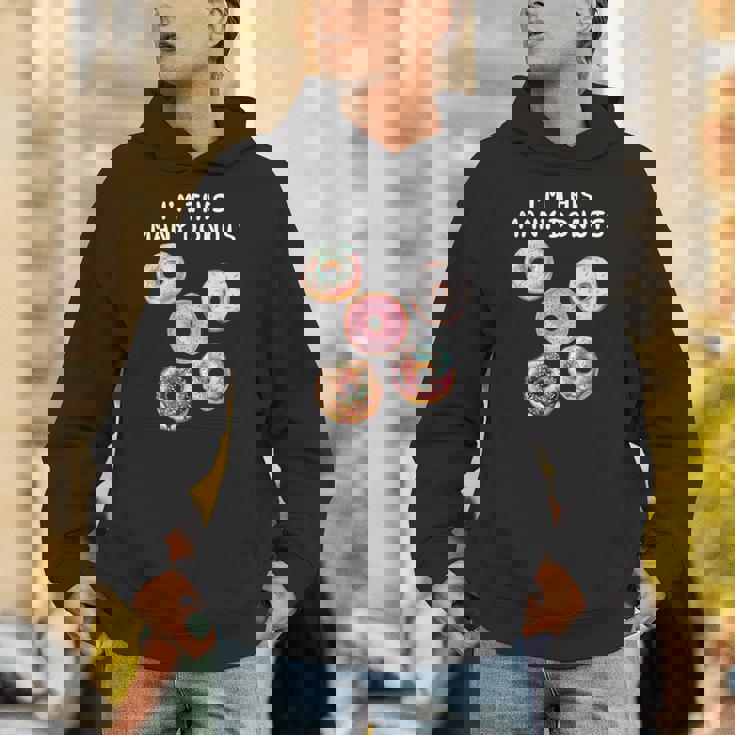 I'm Many Donuts 面白いドーナツフィットネス格言 パーカー