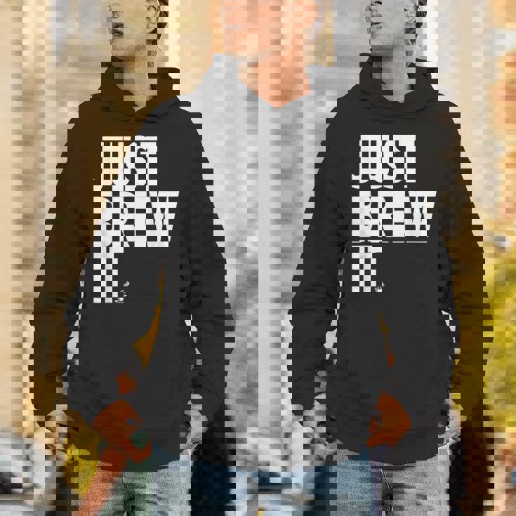 Just Brew It おもしろコーヒーシャツ パーカー