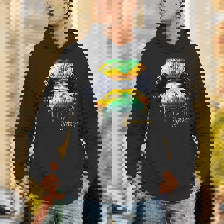 Lips Jamaican Flag Jamaica Love Travelacation パーカー