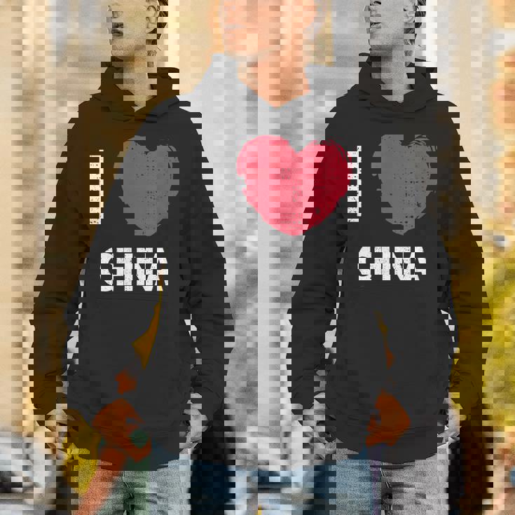 I Love China I Love China デザイン パーカー