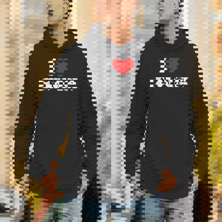 I Love Honest 私は愛する Honest パーカー