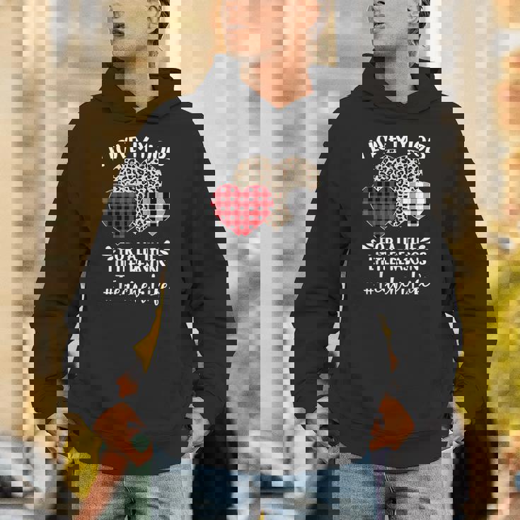 I Love My Job For All The Little Reasons バレンタインハート パーカー