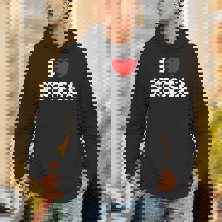 I Love Nisa 私は愛する Nisa パーカー