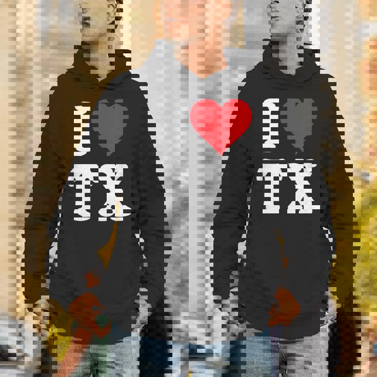 I Love Tx Initials I Heart TX First Last NameX パーカー