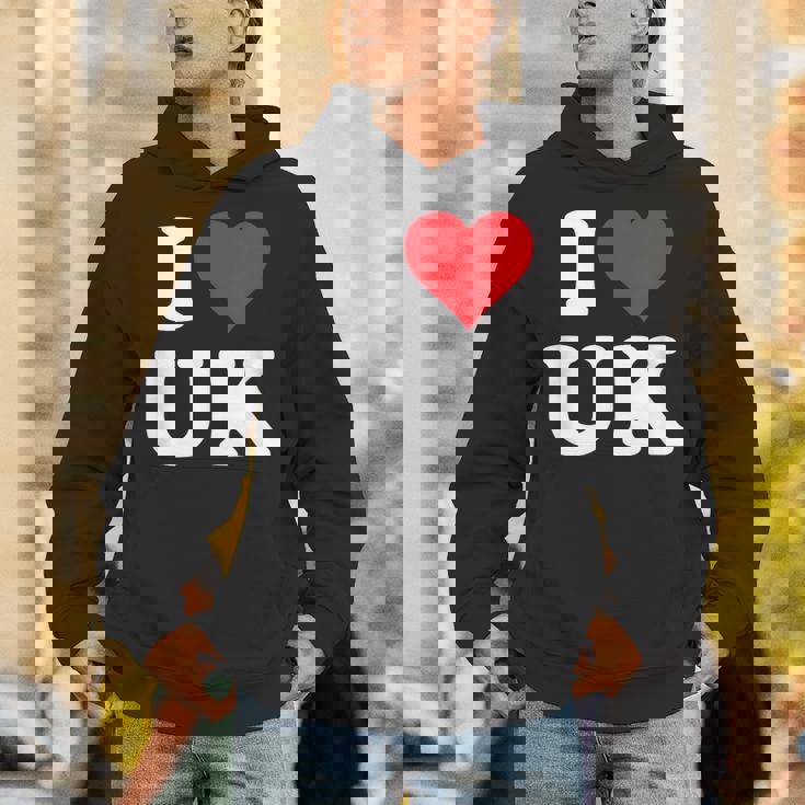 I Love Uk Initials I Heart UK First Last Name U K パーカー