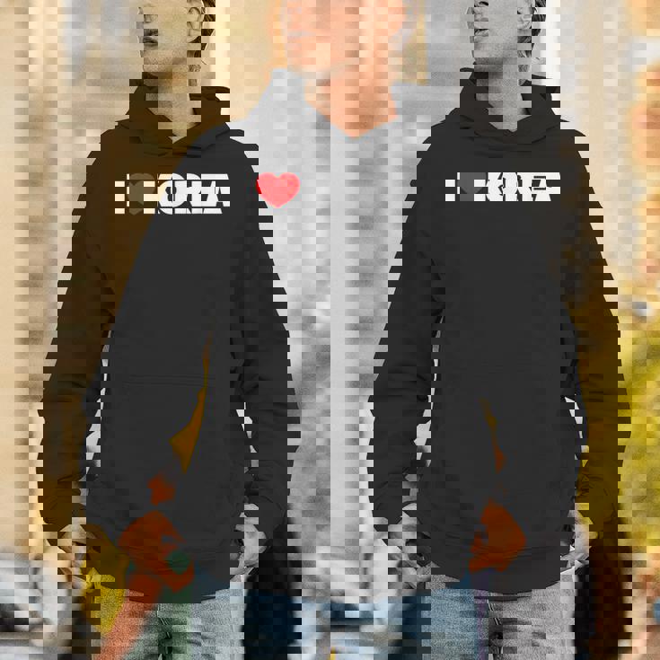 I Love ハート Korea パーカー