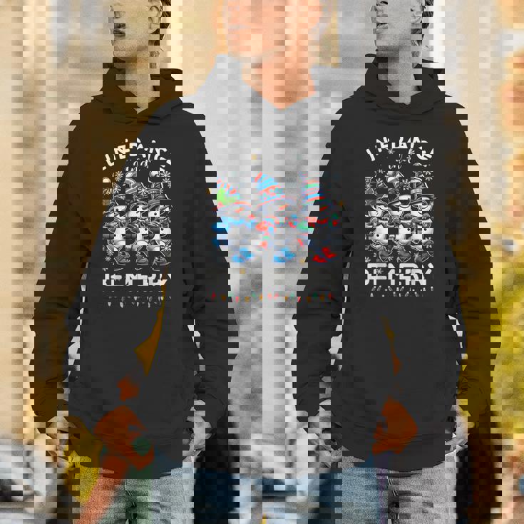 Be Merrynowman Line Dance クリスマス 面白い ホリデーダンス パーカー