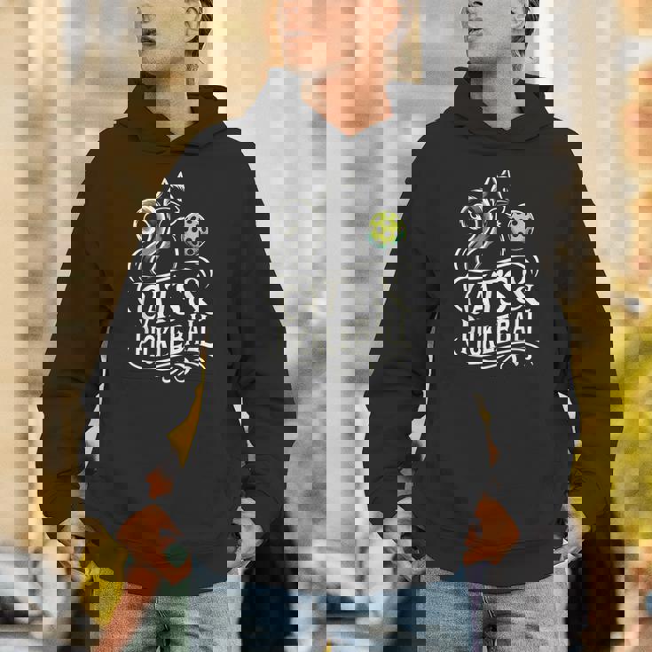 Pickleball Player 猫オーナーピックルボール キティ好きの服 パーカー